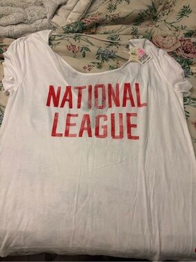 Victoria's Secret PINK White Tank Top with Pink Print